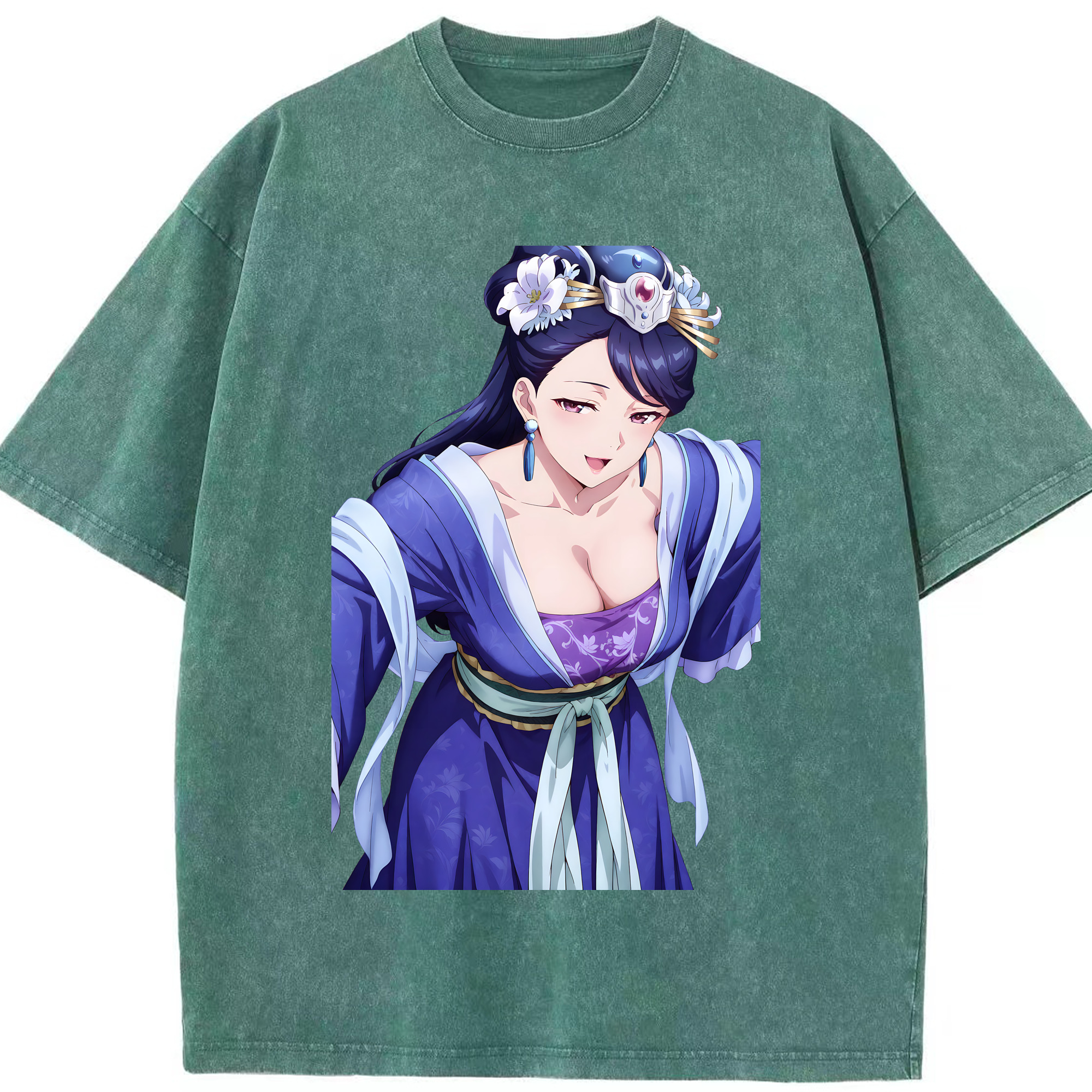 （画像用） 薬屋のひとりごと The Apothecary Diaries 綿100% ヴィンテージ風 半袖Tシャツ（フロントプリント）